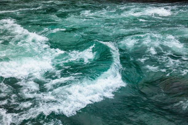 Sjoa river rapids closeup Oppland Norway Scandinavia