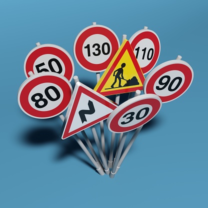 road signs illustration