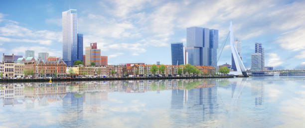 istock Panorama of Rotterdam 1129126414