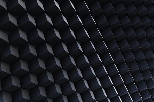 Abstract 3D minimalistic geometrical background of cubes