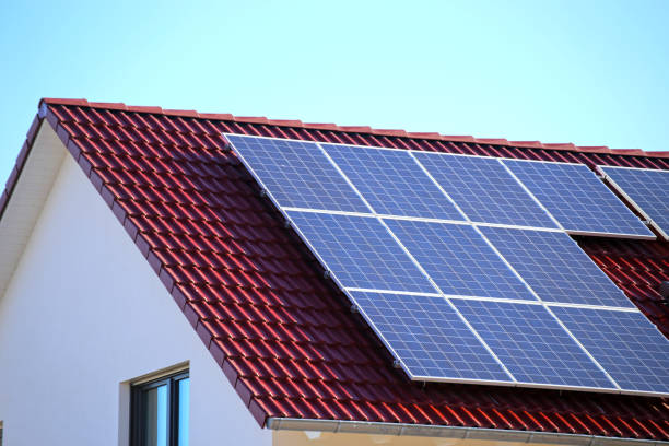 istock Photovoltaic: Roof with solar panels 1129130435