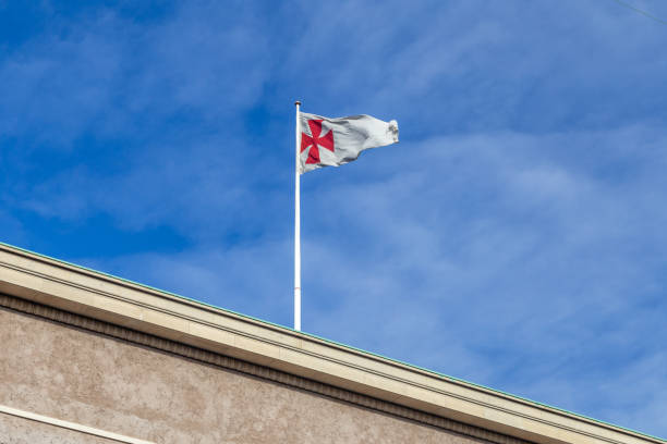 Flagpole on Freemasons' Hall in Copenhagen, Denmark
