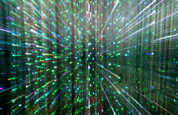 istock Motion of light in black background 1129133344