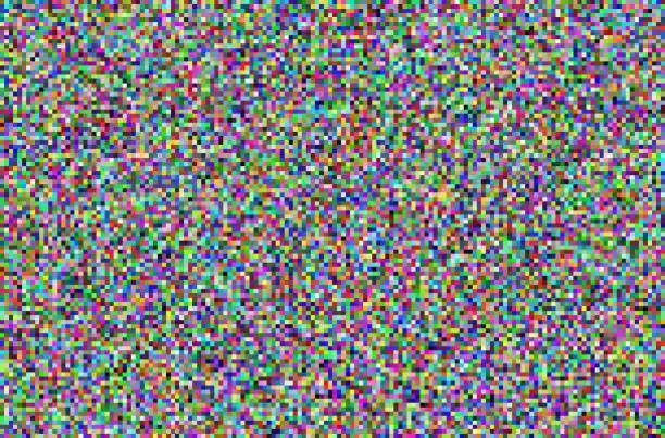 Vector illustration of TV noise texture background.