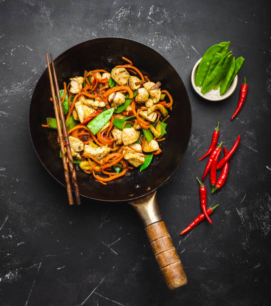 istock Stir fry chicken with vegetables 1129137243
