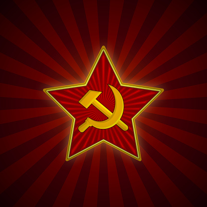 Nogen som helst Sparsommelig Vejhus Soviet Union Red Star With Hammer And Sickle Symbol Of The Ussr Army  Background Template For February 23 Vector Stock Illustration - Download  Image Now - iStock