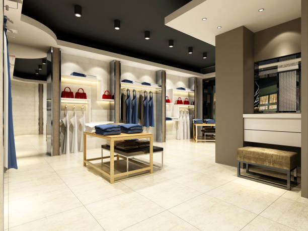 istock 3d render modern fashion shop 1129147016