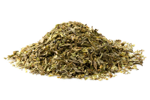 istock A pile of dried chopped provence herbs isolated on white. 1129148336