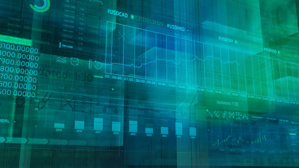 istock Infographics of exchange rates and quotes 1129150485