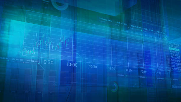 istock Abstract stock exchange infographics 1129151567