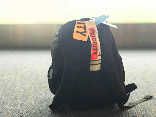 Hand luggage at the airport