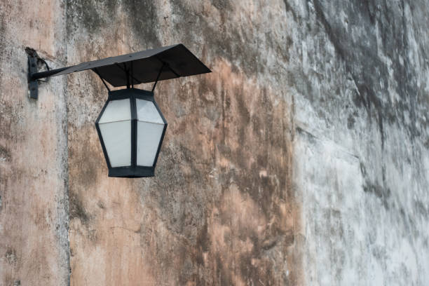 istock Street lamp on ancient Chinese architecture 1129152074