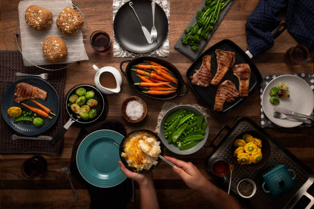 Cibo per la famiglia - foto stock