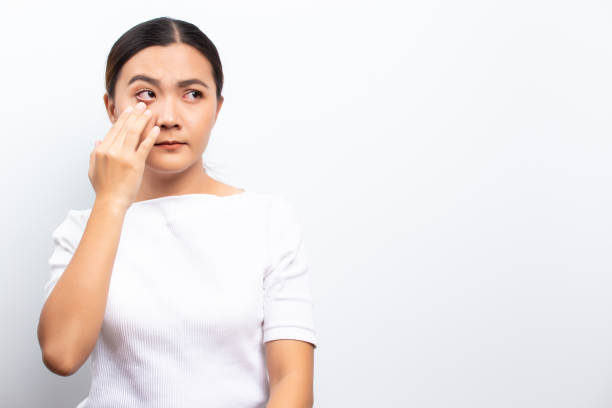 istock Woman has eyes pain 1129155662