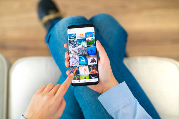 iphone で instagram - 画像加工フィルタ ストックフォトと画像
