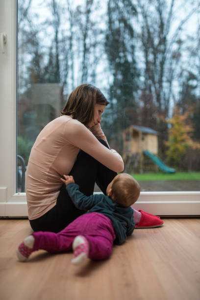istock Concept of post-natal depression 1129169110