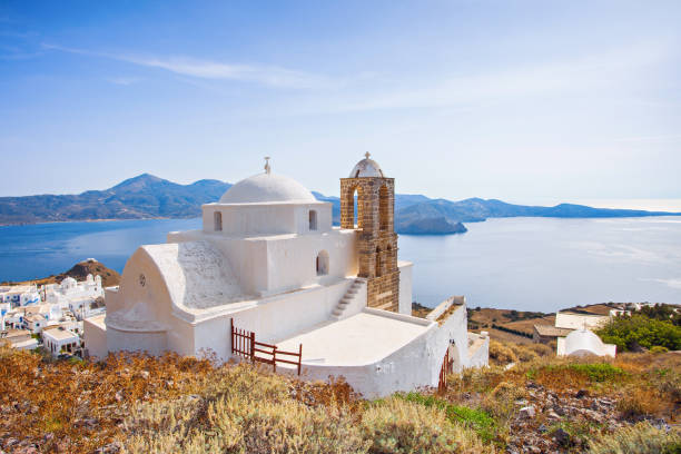 istock View from Plaka town, Milos island, Greece 1129170778