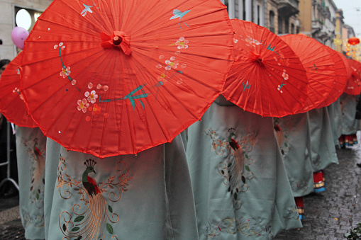 Ombrelli rossi - Capodanno Cinese - 春节 Chunjie - Sfilata 游行 youxing photo