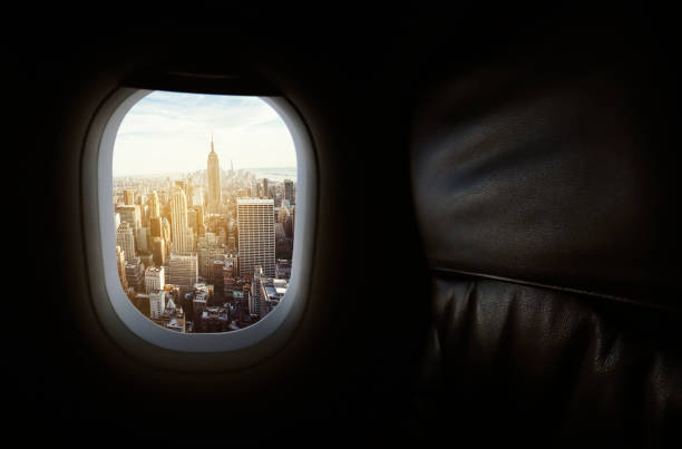 istock New York skyline from the airplane 1129174821