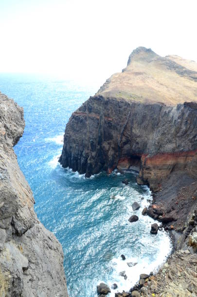 istock Cliffs at the Ponta de Sao Lourenco on Madeira 1129179663
