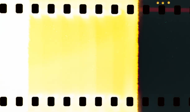 istock YellowAbstract film texture 1129181965