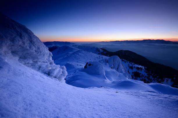 istock Beautiful winter landscapes in Ciucas Mountains 1129185672