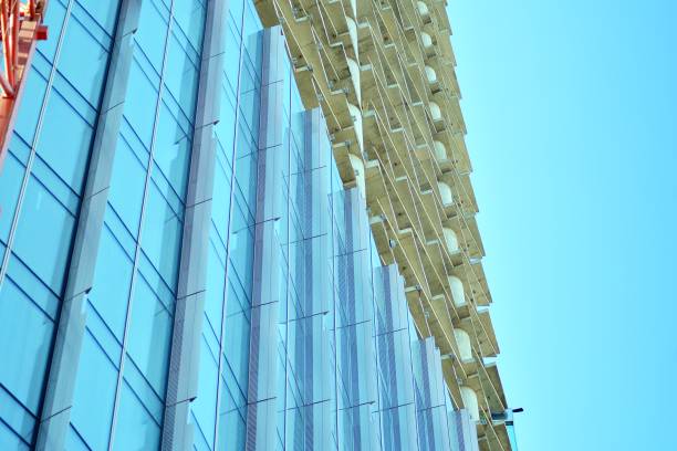 istock Detail view of skyscraper construction 1129185817