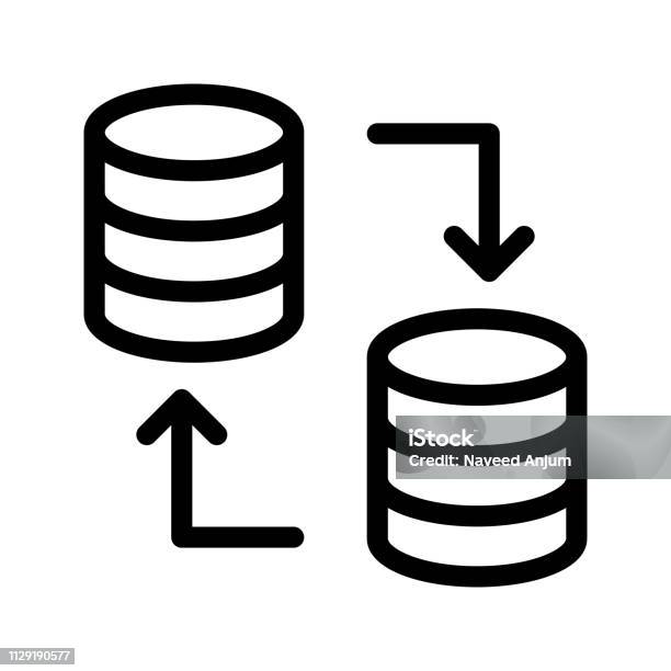 Boder Design Database Transfer Database Transfer Stock Illustration - Download Image Now ...