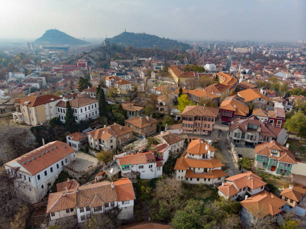istock Aerial view of Plovdiv Bulgaria 1129191148