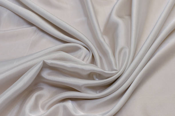 istock Lining fabric of viscose, acetate and elastane gray 1129197238