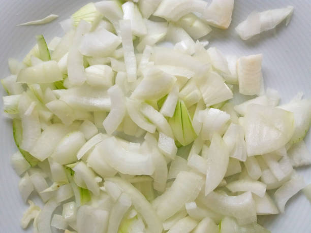 istock Onion sliced on the plate 1129200592