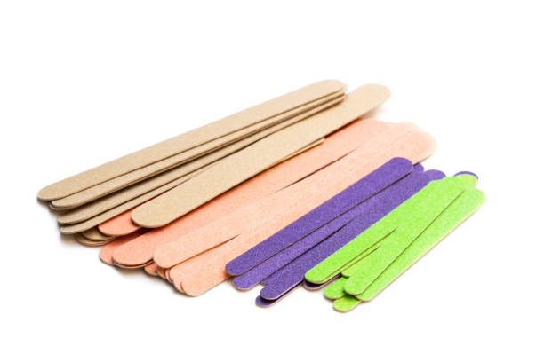 istock Set of nail files isolated on white 1129207308