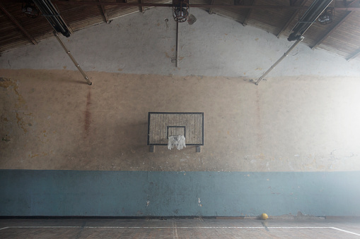 Abadoned Basketball Court.