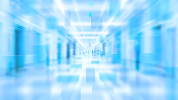 istock Deep motion blurred corridor, business or shopping center 1129220903