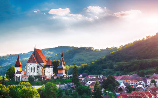 istock Beautiful medieval architecture of Biertan 1129221232