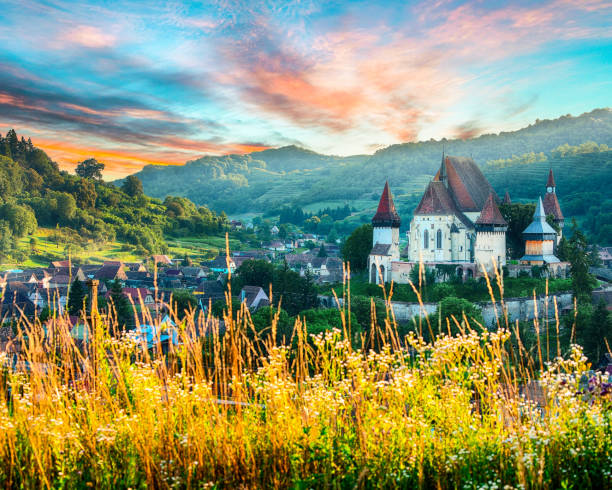 Beautiful medieval architecture of Biertan