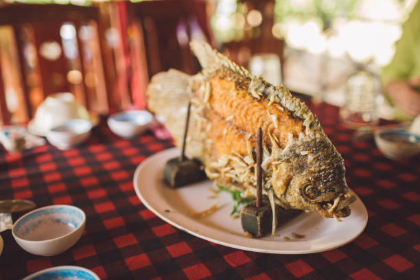 istock Close-Up Of Fish Served In Plate On Table 1129222019