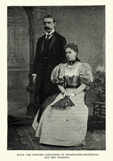 istock Princess Alexandra of Saxe-Coburg and Gotha and husband 1129232052