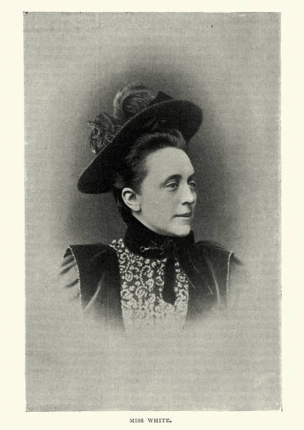 istock Victorian woman wearing a hat, late 19th Century 1129232093