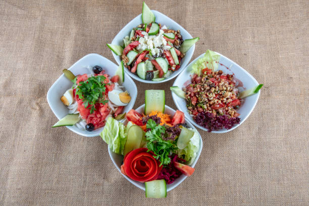 istock Turkish Gavurdagi Salad with walnut. (coban or choban salatasi ) 1129233894
