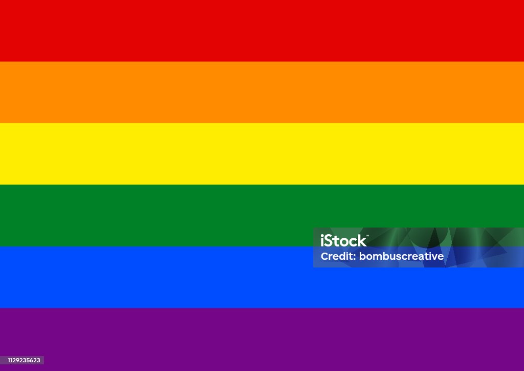 Rainbow Pride Flag LGBT Movement Rainbow stock vector