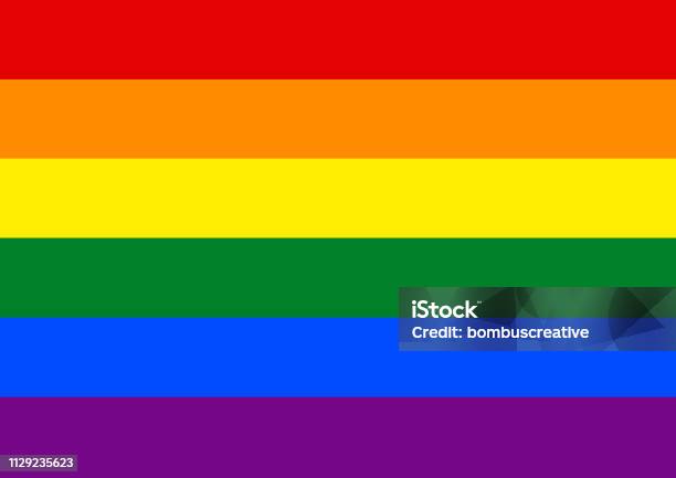 Rainbow Pride Flag Lgbt Movement Stock Illustration - Download Image Now - Rainbow, Pride, Rainbow Flag