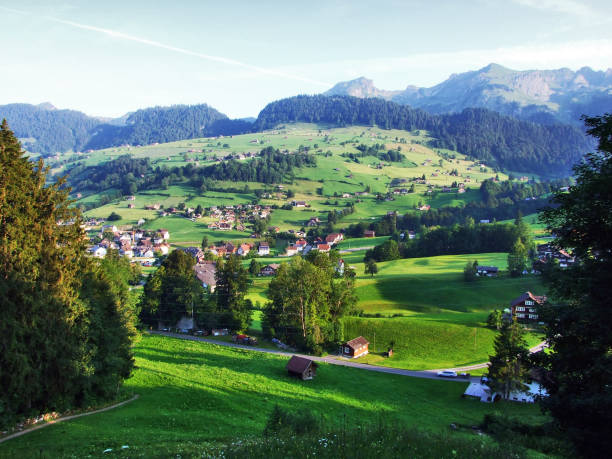 istock Unterwasser settlement in the river Thur valley 1129245399