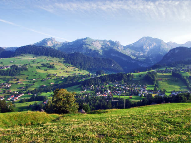 istock Unterwasser settlement in the river Thur valley 1129245401