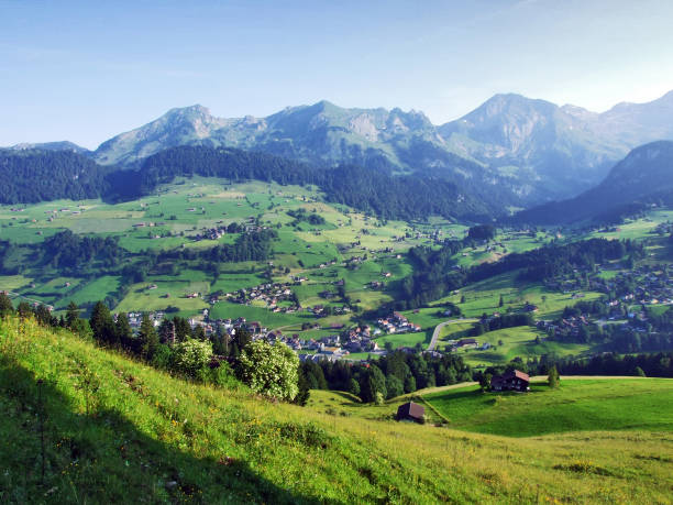 istock Unterwasser settlement in the river Thur valley 1129245409