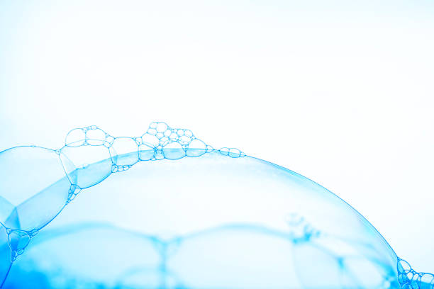 istock Extreme close-up of soap bubbles background 1129258994