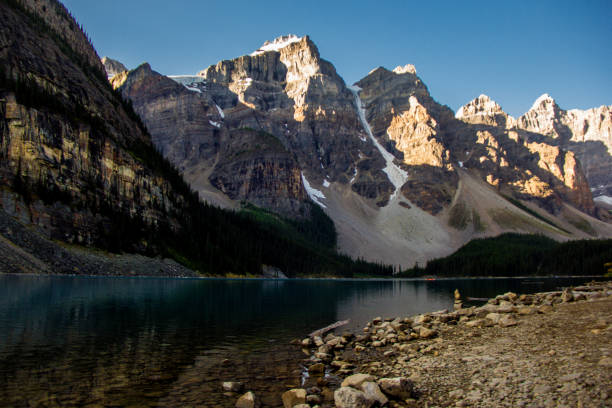 istock Moraine lake in Canada 1129260698