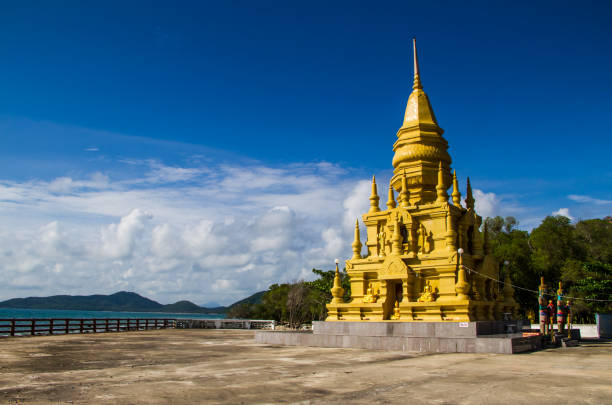 Laem sor pagoda beside the sea at Samui island,Thailand.