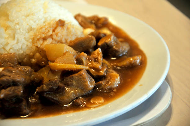 Stewed beef with radish and rice