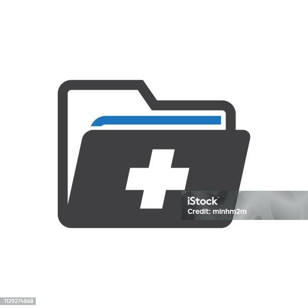 Patient Records Icon Stock Illustration - Download Image Now - Medical Record, Icon Symbol, Patient